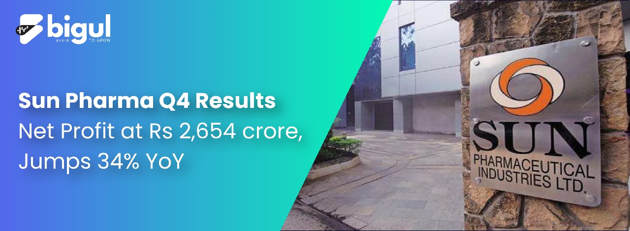Sun Pharma Q4 Results: Net Profit at Rs 2,654 crore, Jumps 34% YoY